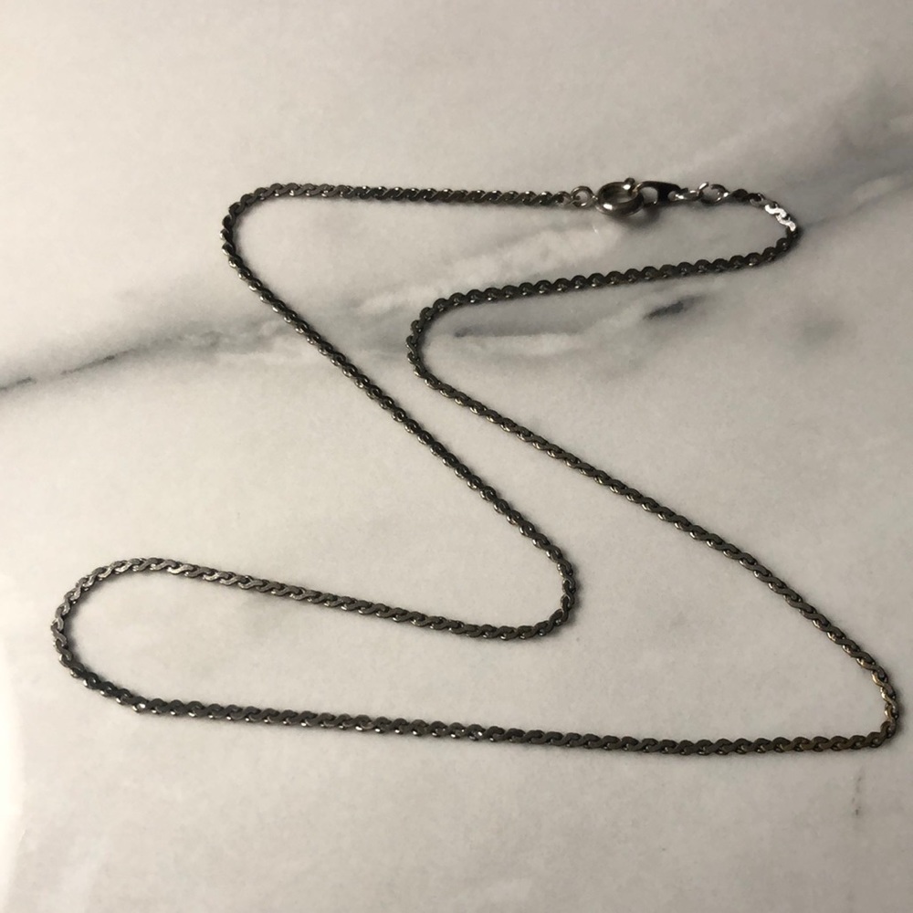 16” Sterling Silver‎ S-Link chain 925